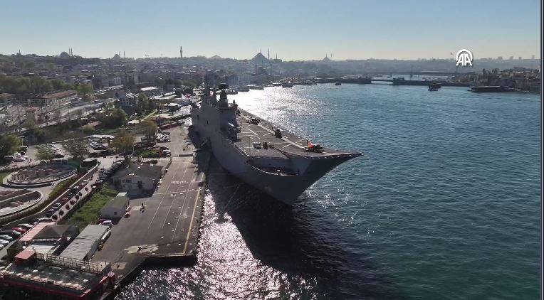 Juan Carlos amfibi hücum gemisi İstanbul'da! TGC Anadolu gemisine benziyor 16